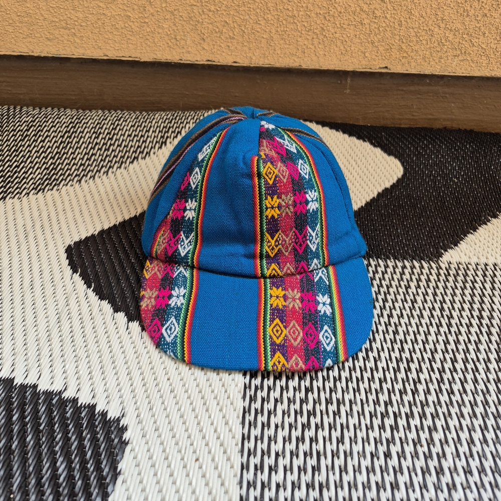 Handmade Peruvian Manta Fabric Cap